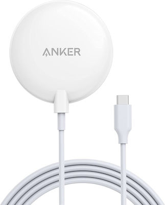 Anker Magsafe Charger and Cable USB-C 7.5W Whites (PowerWave Magnetic Pad Lite)