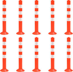 vidaXL Traffic Columns Orange H75cm 10pcs 150961