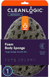 Detoxify Foam Body Sponge Classic Bath Sponge Gray