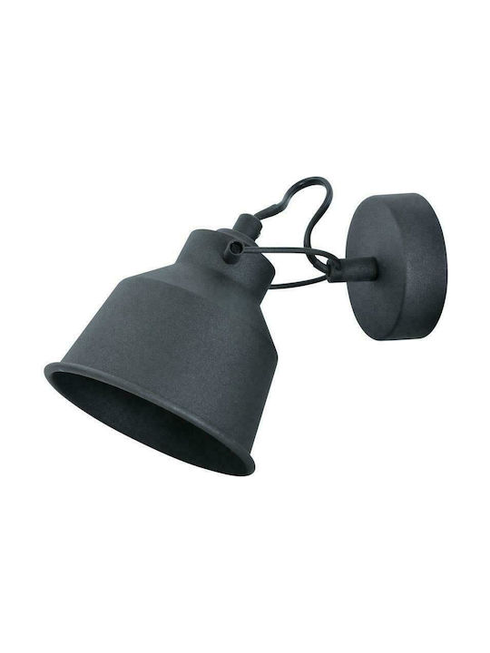 Vintage Wall Lamp with Socket E14 Black Width 13cm