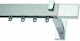 Enis by Domus India Sens unic Șină Metalic Nichel mat / crom 240εκ. P43-9334-1