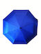 Kevin West Winddicht Regenschirm Kompakt Blue Royal