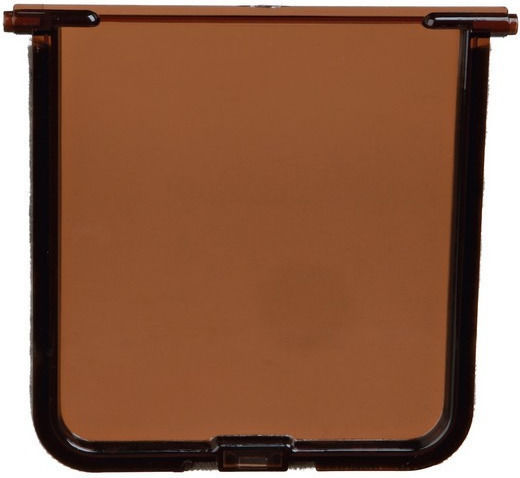 Trixie Door Dog Spare Part made of Plastic in Brown Color 15.8 x 14.7cm