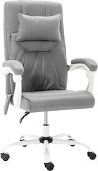 Reclining Office Chair with Fixed Arms Γκρι vidaXL