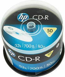 HP Recordable CD-R 52x 700MB Cake Box 50pcs