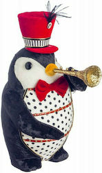 JK Home Decoration Weihnachtsfigur Stoff Pinguin 33cm