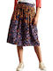 Superdry Midi Φούστα Multi Paisley Print