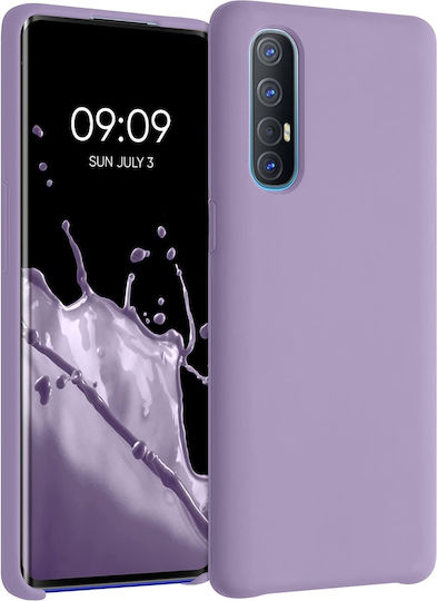 KWmobile Soft Flexible Rubber Cover Back Cover Σιλικόνης Violet Purple (Oppo Find X2 Neo)