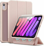 ESR Rebound Hybrid Flip Cover Δερματίνης / Πλαστικό Frosted Pink (iPad mini 2021)