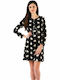 Zen Intimates Winter Women's Nightdress Black 84308
