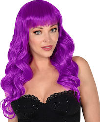 Bella Perucă de Carnaval Dreaptă Violet