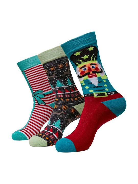 Urban Classics Women's Christmas Socks Multicolour 3Pack