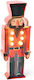 Legami Milano Wooden Illuminated Christmas Nutcracker 21cm Red Battery Powered