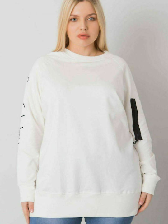 Relevance Women's Long Sweatshirt Ecru