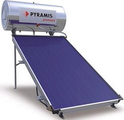 Pyramis Premium Ηλιακός Θερμοσίφωνας 160 λίτρων Glass Διπλής Ενέργειας με 2.3τ.μ. Συλλέκτη