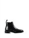 9843 Ghete dama Chelsea de piele Negru