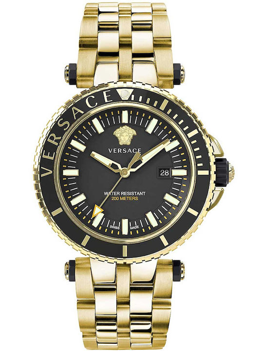 Versace V-Race Ρολόι Μπαταρίας με Μεταλλικό Μπρασελέ Versace V-Race Ρολόι Μπαταρίας με Μεταλλικό Μπρασελέ