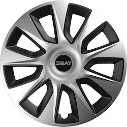 Versaco Stratos Car Hubcaps 14" with Seat Brand Logo 4 Pieces