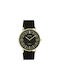 Oozoo Vintage Watch with Black Leather Strap