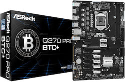 ASRock Q270 Pro BTC+ Motherboard ATX με Intel 1151 Socket