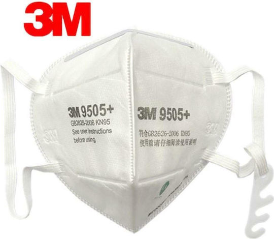 3M 9505+ Disposable Protective Mask FFP2 White 1pcs