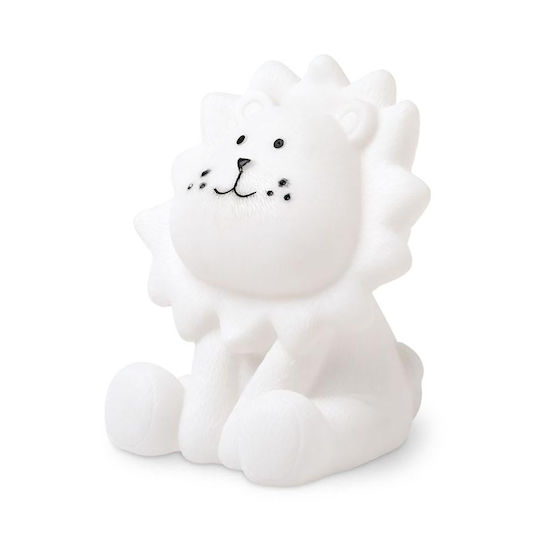 Kiokids Led Παιδικό Διακοσμητικό Φωτιστικό Lion με Εναλλαγές Χρωματισμών Λευκό 16x8x11εκ.