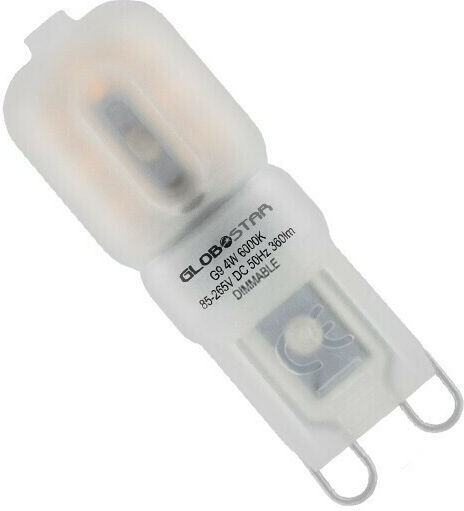 GloboStar Λάμπα LED 4W για Ντουί G9 Ψυχρό Λευκό 390lm Dimmable