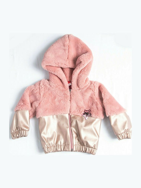 Joyce Kids Sweatshirt Cardigan Cotton with Hood...