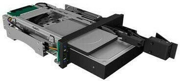 RaidSonic Icy Box IB-173SSK Removable Frame For 2x HDD/SSD For 1x 5.25-Inch Bay With Lock Μαύρο