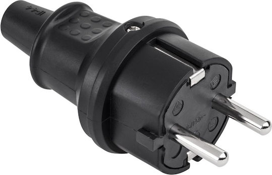 Kemot Wasserdicht Stecker Männlich Schuko Schwarz