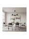 ARlight Pendant Light Black Bell with Socket E27 50x35cm