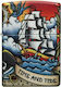 Zippo Nautical Tattoo Brichetă Flacără Multicoloră