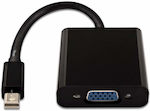 V7 Μετατροπέας mini DisplayPort male σε VGA female (CBL-MV1BLK-5E)