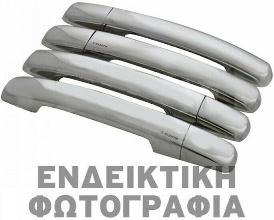 Ford Transit Van 2014 Chrome Metallic Exterior Car Decorative Handles 9 Pieces for 4 Doors