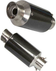 Apido Τελικό Εξάτμισης με Σιγαστήρα Φ51-200mm Carbon Apido Τελικό Εξάτμισης με Σιγαστήρα Φ51-200mm Carbon