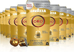 Lavazza Κάψουλες Espresso Qualita Oro Συμβατές με Μηχανή Nespresso 100caps