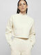 Cropped Women's Sweatshirt White