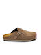 Plakton Men's Leather Slippers Tan