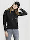 Women's Sweatshirt Hooded Black
