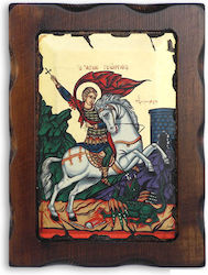 Saint George Wooden Icon 23x17cm