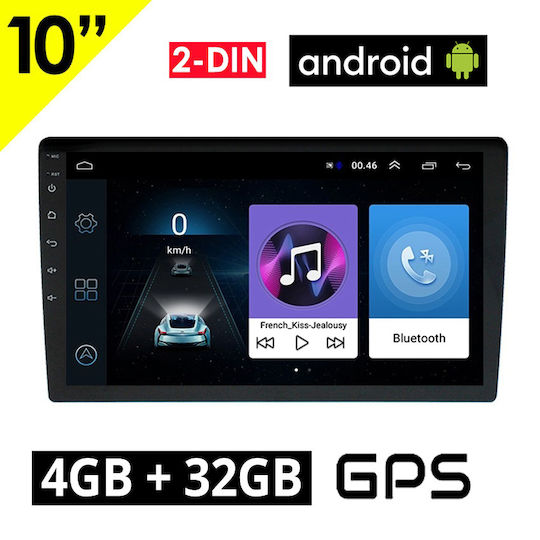 Sistem Audio Auto 2DIN (Bluetooth/USB/WiFi/GPS/Apple-Carplay/Android-Auto) cu Ecran Tactil 10"