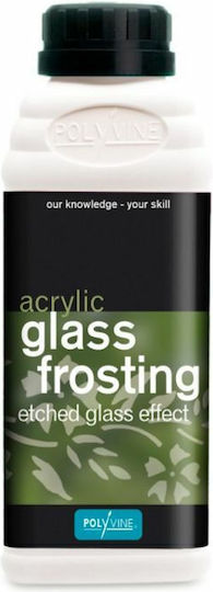 Polyvine Glass Frosting Flüssige Handwerksfarbe Transparent Für Glas Sprüheffekt-Lack 500ml