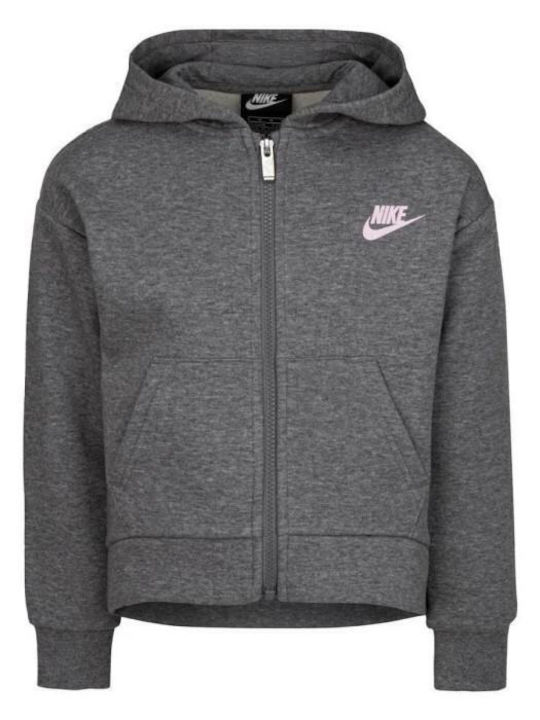 Nike Παιδική Ζακέτα Φούτερ Γκρι