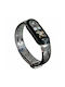 Hurtel Armband Silikon mit Pin Transparent/Black (Mi Smart Band 5/Mi Smart Band 6)
