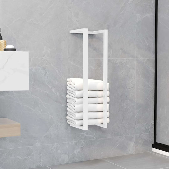 vidaXL Double Wall-Mounted Bathroom Rail ​60x12.5cm White