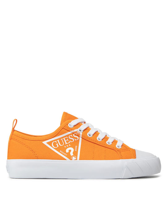 Guess Γυναικεία Sneakers Πορτοκαλί
