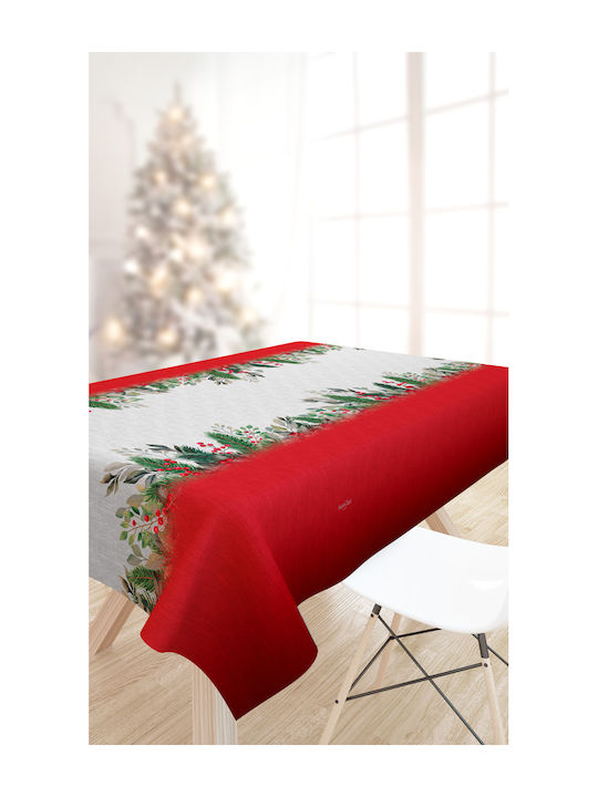 Saint Clair Christmas Stain-resistant Tableclot...