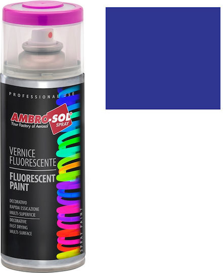 Ambro-Sol Спрей Боядисване Fluorescent Тъмно синьо Син 400мл 6τμχ