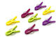 Homestyle Cârlige de rufe din plastic 24buc Multicolor