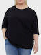 Vero Moda Γυναικείο Oversized T-shirt Μαύρο